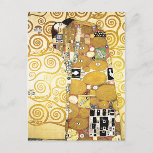 Embrace by Gustav Klimt Painting Pattern Artwork Postcard