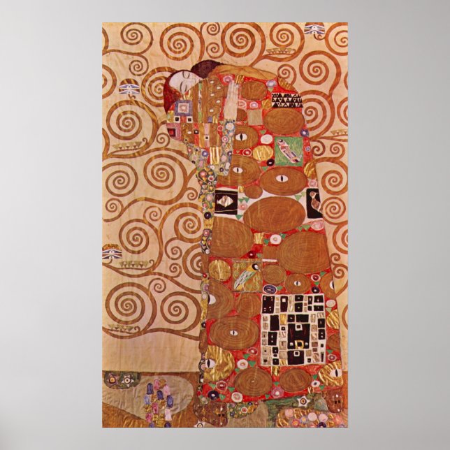 Embrace by Gustav Klimt Poster (Front)