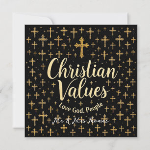 Embrace Christian Values: Love God, Love People Invitation