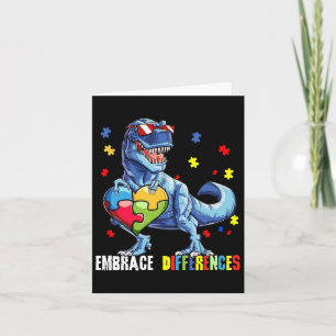 Embrace Differences Asd Spectrum Dinosaur Autism A Card