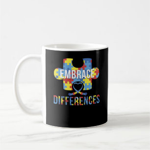 Embrace Differences Autism Awareness Coffee Mug