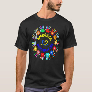 Embrace Differences Colour Hands Support Autism Aw T-Shirt