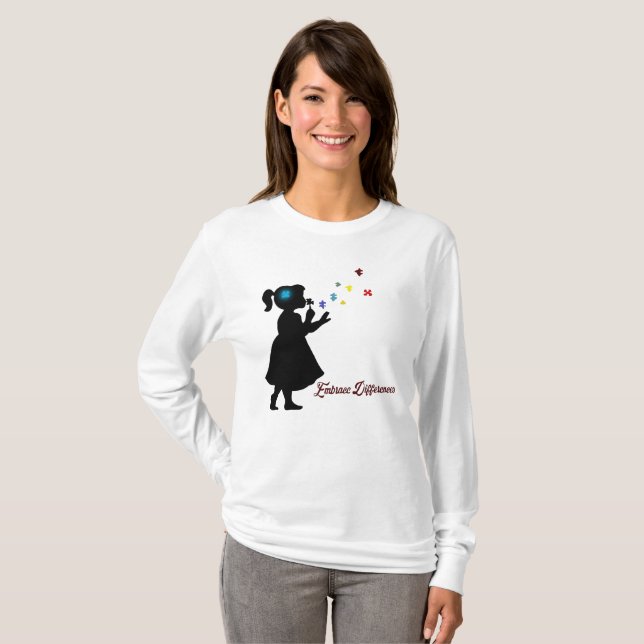 Embrace Differences Shirt Autism Awareness (Front Full)