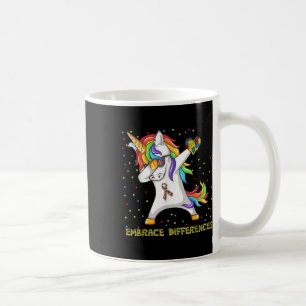 Embrace Differences Unicorn Dabbing Puzzle Autism Coffee Mug