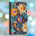 Embrace Elegance: Quilled Floral Art Samsung Galaxy S5 Wallet Case<br><div class="desc">Immerse yourself in the elegance of our Quilled Colourful Floral Paper Artwork Wallet Cases. Each case marries the ancient art of quilling with modern functionality, turning every interaction into a touch of spring. Feel the joy of vibrant colours and intricate details that not only protect your essentials but also express...</div>