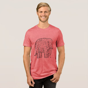 Embrace Elegance with Leo Gestel’s Retro Elephant Tri-Blend Shirt
