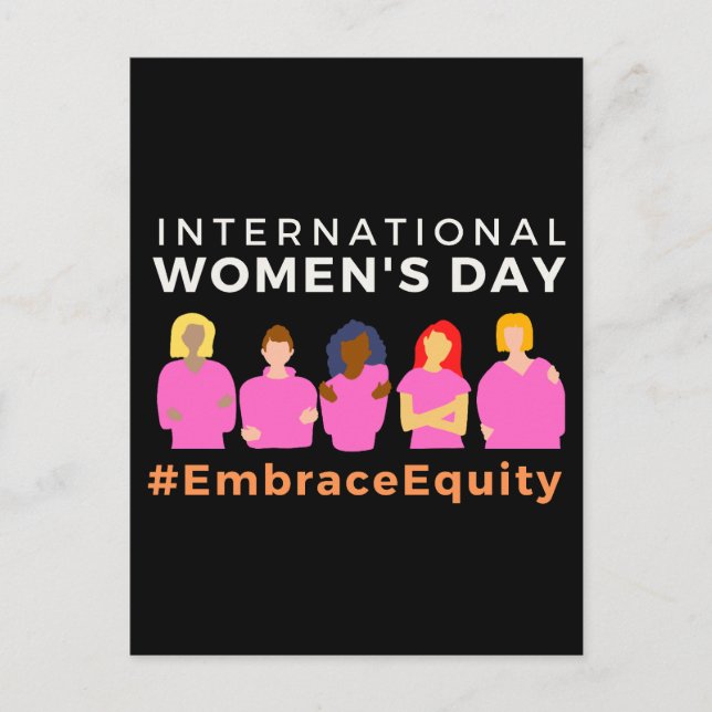 Embrace Equity International Women's Day Postcard (Front)