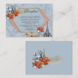 Embrace French country living in Pale Blue Enclosure Card