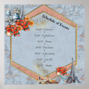 Embrace French country living in Pale Blue Poster