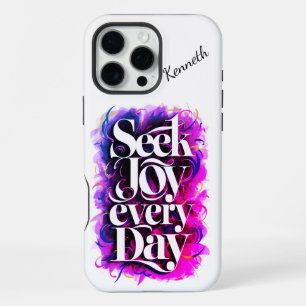 Embrace happiness in daily life. iPhone 16 pro max case