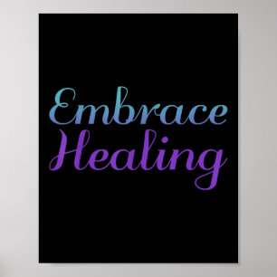 Embrace Healing, Mental Health Awareness Poster