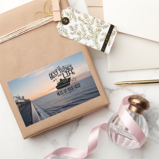 Embrace Life's Messy Adventures Rectangular Sticker (Gifting)