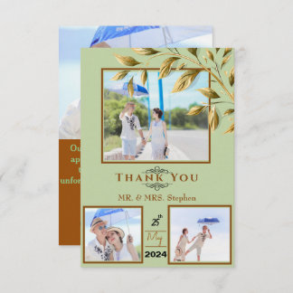 Embrace Natural Elegance Thank You Card