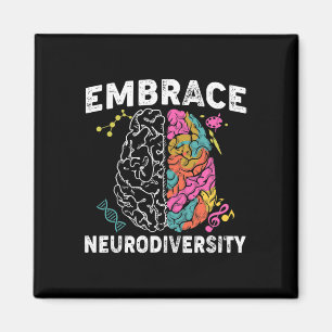 Embrace Neurodiversity Adhd Autism Awareness  Magnet
