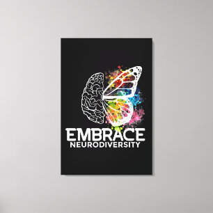Embrace Neurodiversity - adhd awareness Canvas Print