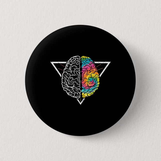 Embrace Neurodiversity ADHD LD Autism Awareness  6 Cm Round Badge (Front)