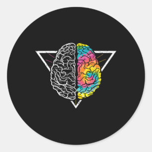 Embrace Neurodiversity ADHD LD Autism Awareness Classic Round Sticker