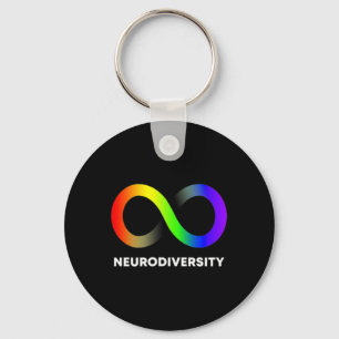 Embrace Neurodiversity Autism Adhd Asd Infinity Ra Key Ring