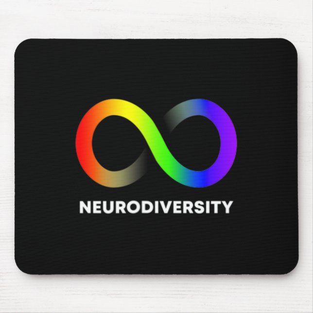 Embrace Neurodiversity Autism Adhd Asd Infinity Ra Mouse Mat (Front)