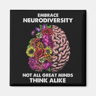 Embrace Neurodiversity Autism Awareness Adhd Sped Magnet