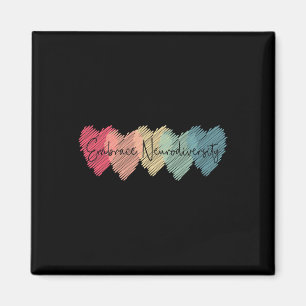Embrace Neurodiversity Autism Awareness Asd Adhd Magnet