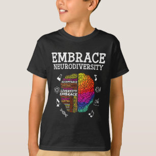 Embrace Neurodiversity Autism Awareness Asd Men Wo T-Shirt