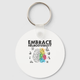 Embrace Neurodiversity Autism Awareness Key Ring