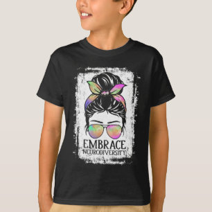 Embrace Neurodiversity Autism Awareness Neurodiver T-Shirt