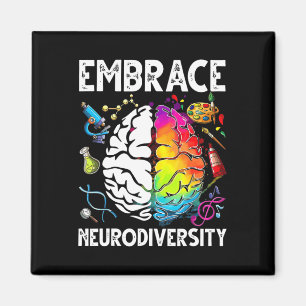 Embrace Neurodiversity Autism Awareness Teacher Mo Magnet