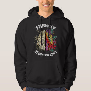 Embrace Neurodiversity Brain Neurological Conditio Hoodie