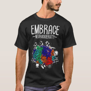 Embrace Neurodiversity Celebrate The Spectrum Auti T-Shirt