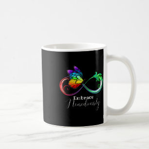 Embrace Neurodiversity Rainbow Infinity Butterfly  Coffee Mug