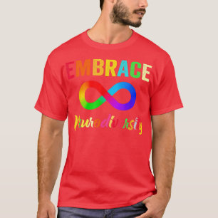 Embrace Neurodiversity Spectrum ASD ADHD Autism T-Shirt