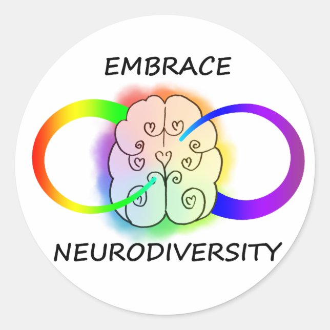 Embrace Neurodiversity Sticker (Front)