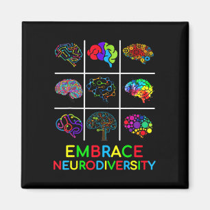 Embrace Neurodiversity Video Game Autism Awareness Magnet