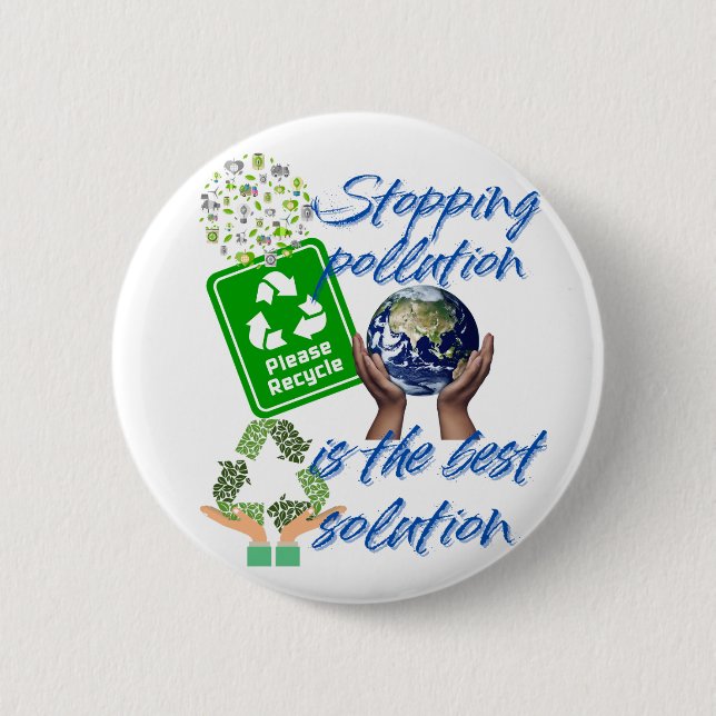 Embrace Our Planet - Eco Advocacy Button (Front)