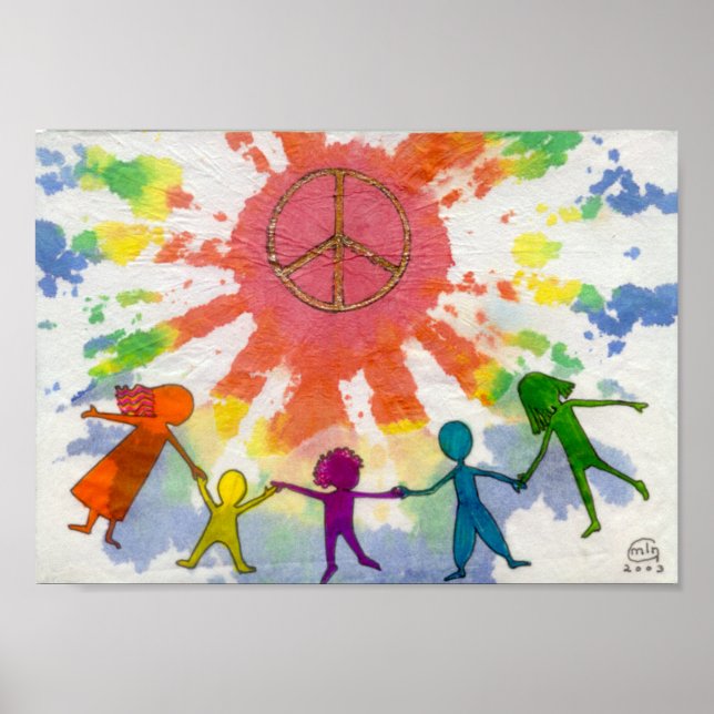 Embrace Peace Mixed Media Artwork Poster (Front)