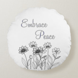 Embrace Peace Round Cushion