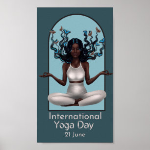 “Embrace Serenity - International Yoga Day Poster
