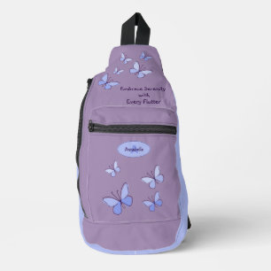 Embrace Serenity with Every Flutter Violet Sling Bag