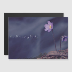 Embrace Simplicity Inspirational Magnetic Card