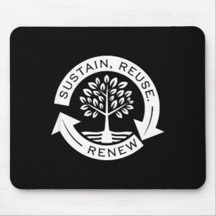 Embrace Sustainable Living - Nature Lover Earth Da Mouse Mat
