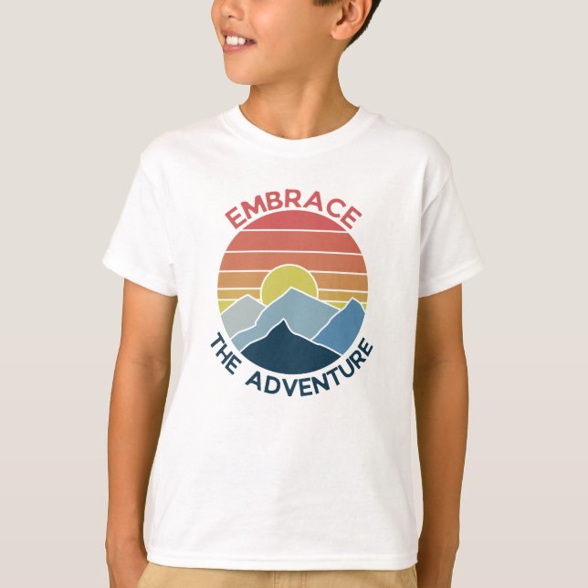 Embrace the adventure mountain adventure time T-Shirt (Front)