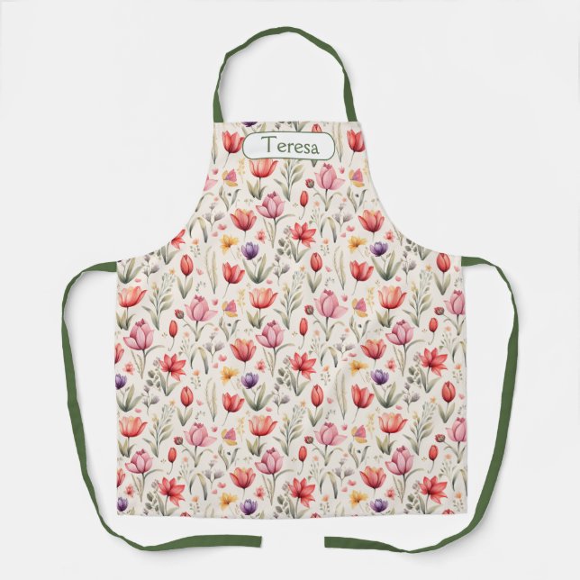 Embrace the beauty of Spring - Customised Apron (Front)