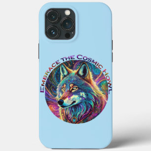 Embrace the Cosmic Howl Wolf iPhone 13 Pro Max Case
