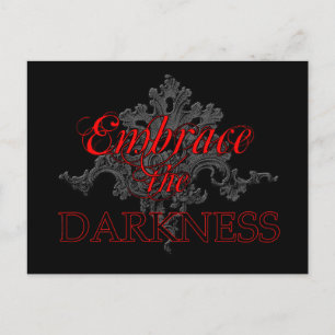 Embrace the Darkness Postcard