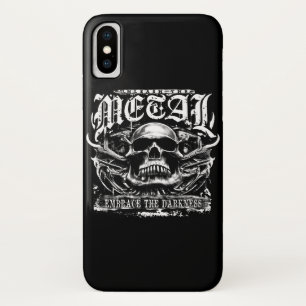 Embrace the darkness, unleash the metal iPhone x case