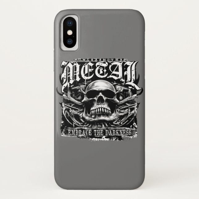 Embrace the darkness, unleash the metal Case-Mate iPhone case (Back)