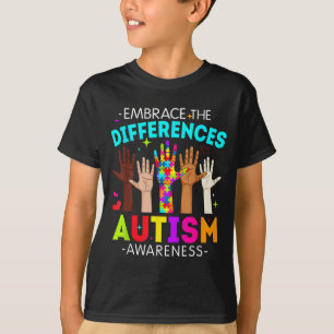 Embrace the differences autism awareness autistic T-Shirt
