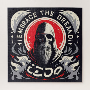 Embrace the Dread: Grim Reaper Art Jigsaw Puzzle